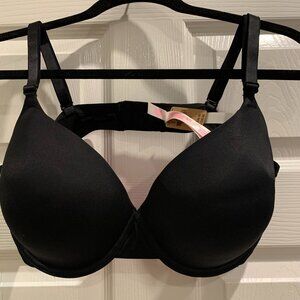 NWT VS PINK Wear Everywhere T-shirt Bra Lightly Lined Size 40D Black